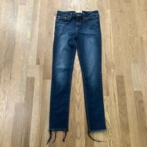 Big Star Women’s Blue Dark Wash Distressed Denim Desi Skinny Jeans